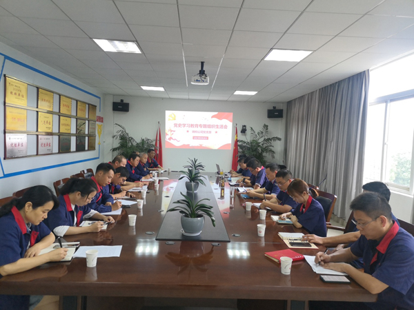 08ae850f708fd07 钢构公司党支部召开党史学习教育专题组织生涯会