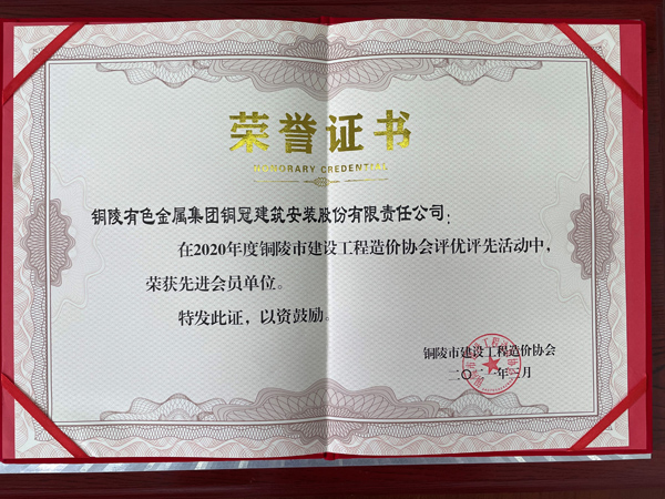 公司荣获“先进会员单元”称号 