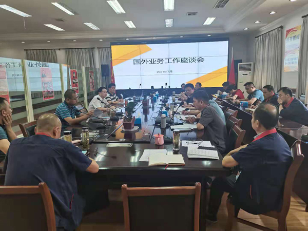 公司召建国外业务工作座谈会
