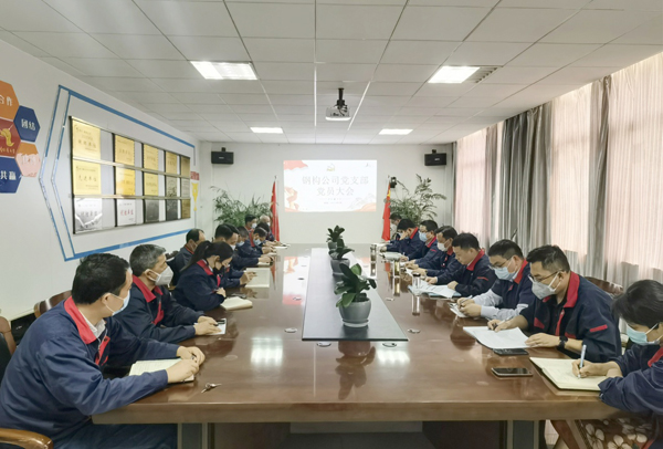 钢构公司党支部召开组织生涯会 钢构公司党支部召开组织生涯会