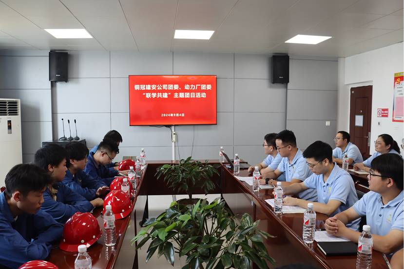 公司团委与动力厂团委发展联学共建主题团日活动