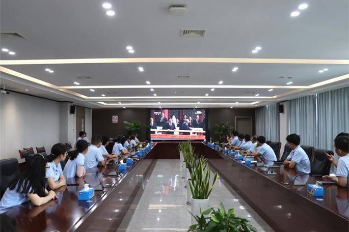 公司组织收看留念中国人民抗日战争暨世界反法西斯战争成功80周年大会 公司组织收看留念中国人民抗日战争暨世界反法西斯战争成功80周年大会